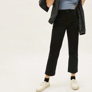 Everlane Black Straight Leg Crop Pants